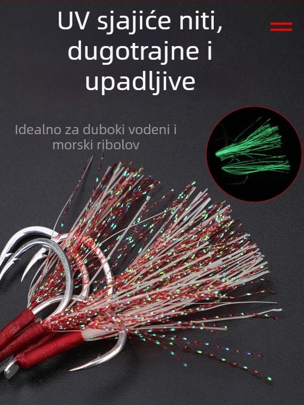 Kuka od željezne ploče za morski ribolov s broda, s bodljama (Brand: TWM)