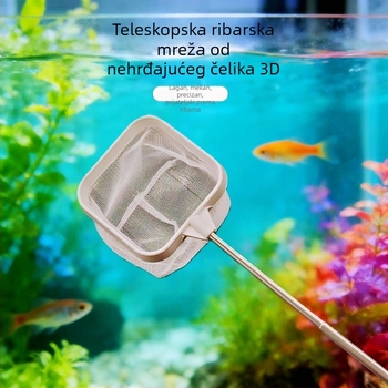 Proširujuća najlonska mreža za akvarij s plastičnim 3D okvirom