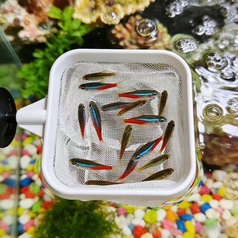 Proširujuća najlonska mreža za akvarij s plastičnim 3D okvirom