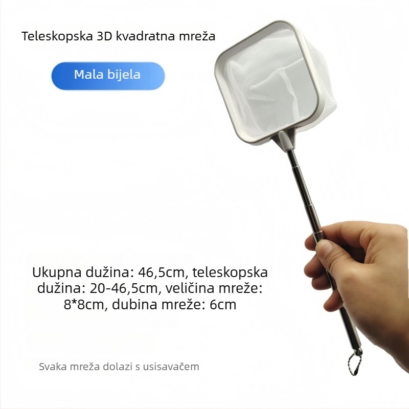 Proširujuća najlonska mreža za akvarij s plastičnim 3D okvirom