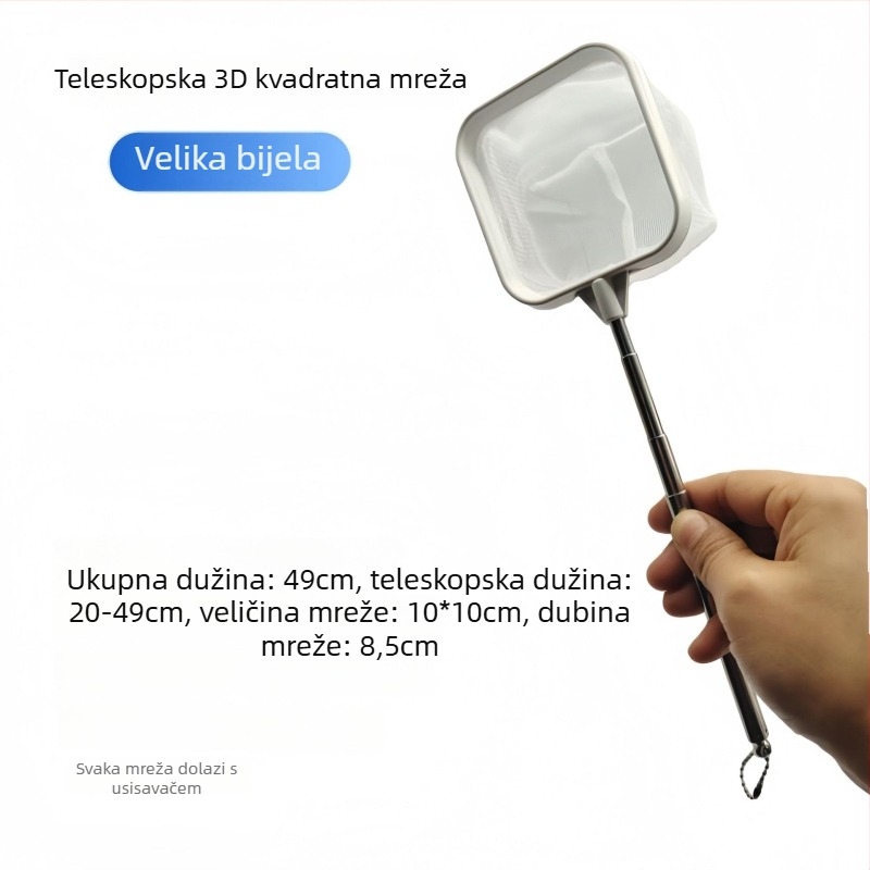 Proširujuća najlonska mreža za akvarij s plastičnim 3D okvirom