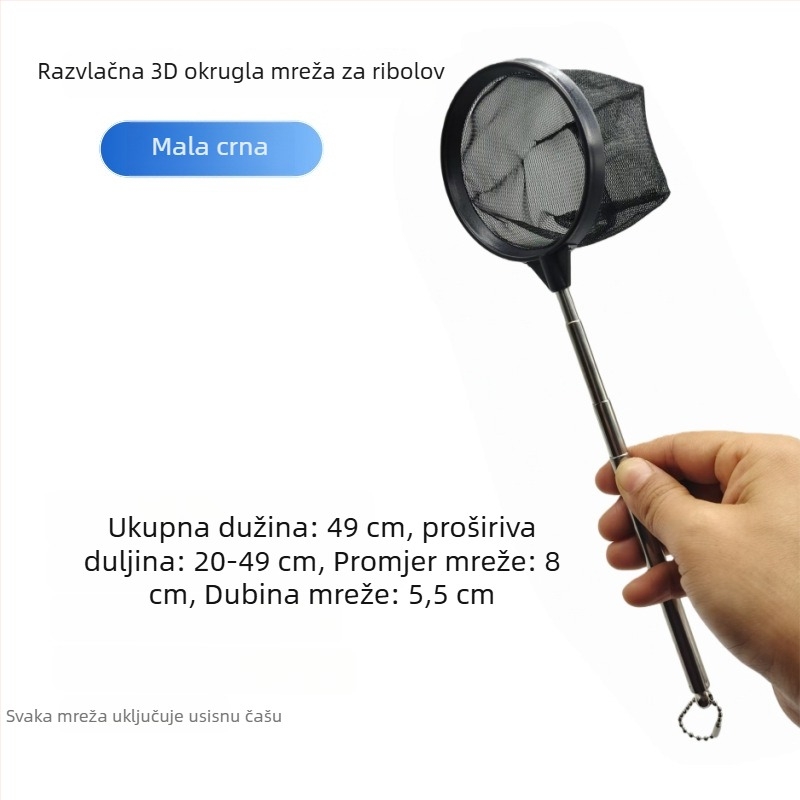 Proširujuća najlonska mreža za akvarij s plastičnim 3D okvirom