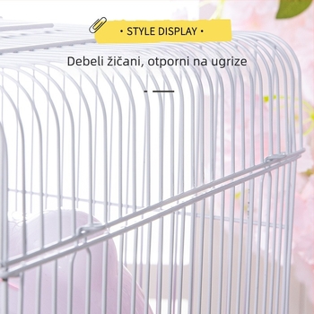 Plastični kavez za hrčka, pravokutnog oblika, za unutarnju upotrebu, otkopčavajući, modernog stila.