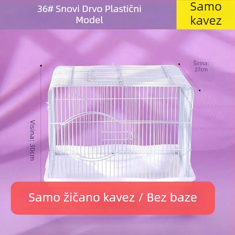 Plastični kavez za hrčka, pravokutnog oblika, za unutarnju upotrebu, otkopčavajući, modernog stila.