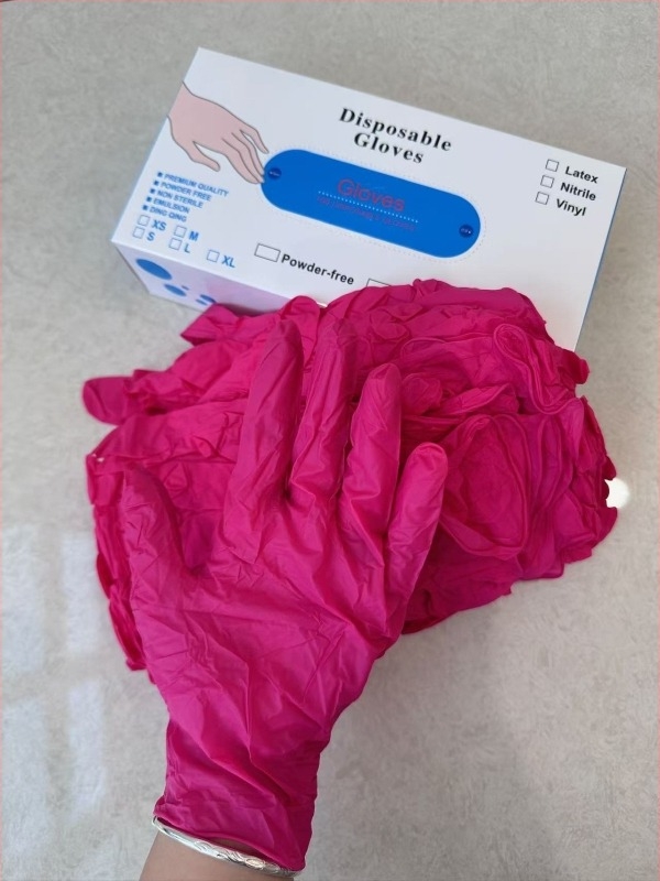 Jednokratne nitril rukavice - bez mirisa, izdržljive, čisti nitril, 4 g, za osobnu njegu, čišćenje i svakodnevnu upotrebu.