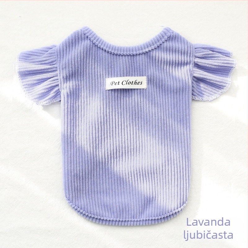 Balun Pet Pleteni Pasji Prsluk – Casual Stil, Tkanina, Univerzalna Prilagodba, Proljeće/Ljeto