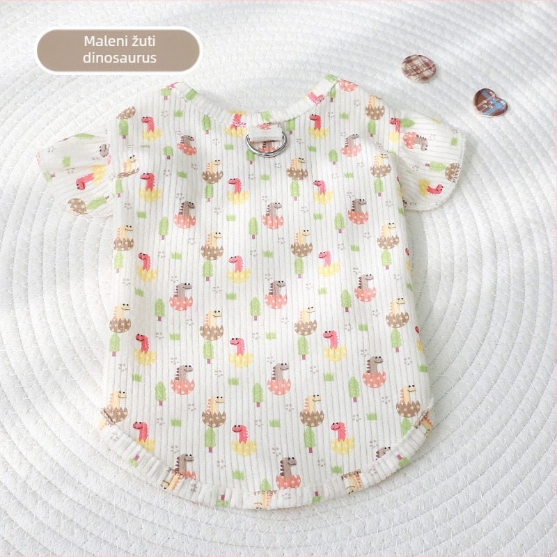 Balun Pet Pleteni Pasji Prsluk – Casual Stil, Tkanina, Univerzalna Prilagodba, Proljeće/Ljeto