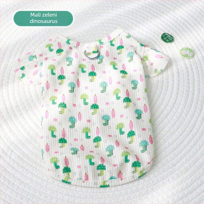 Balun Pet Pleteni Pasji Prsluk – Casual Stil, Tkanina, Univerzalna Prilagodba, Proljeće/Ljeto