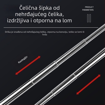 Nehrđajući čelik teleskopska ručna mreža za akvarij za male ukrasne ribice (guppy, betta) – 3D ručna izrada