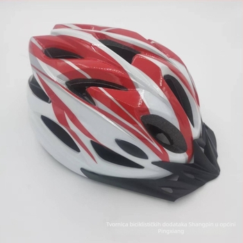 Kaciga za biciklizam s integriranom jedinstvenom konstrukcijom, materijal PC, uzorak s dvostrukim crtama, za odrasle