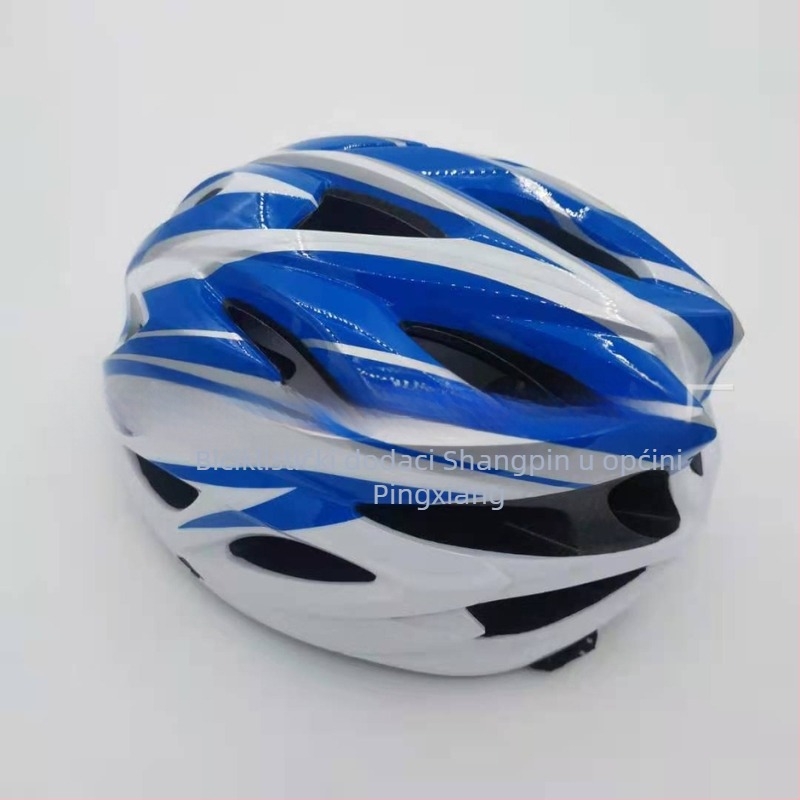 Kaciga za biciklizam s integriranom jedinstvenom konstrukcijom, materijal PC, uzorak s dvostrukim crtama, za odrasle