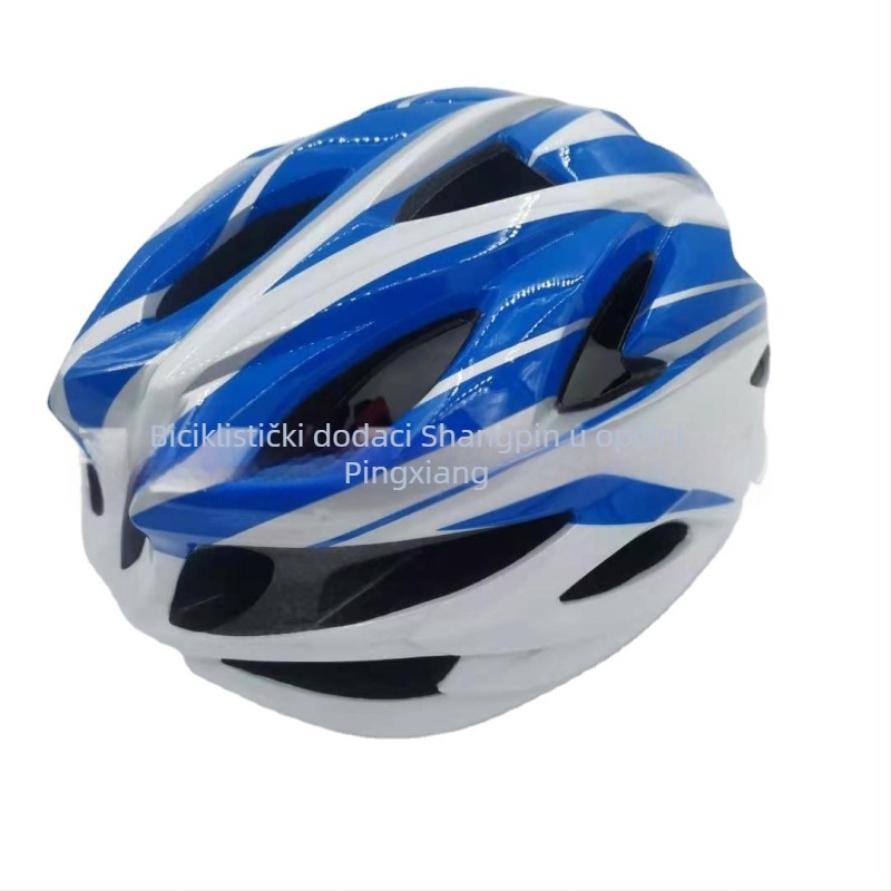 Kaciga za biciklizam s integriranom jedinstvenom konstrukcijom, materijal PC, uzorak s dvostrukim crtama, za odrasle