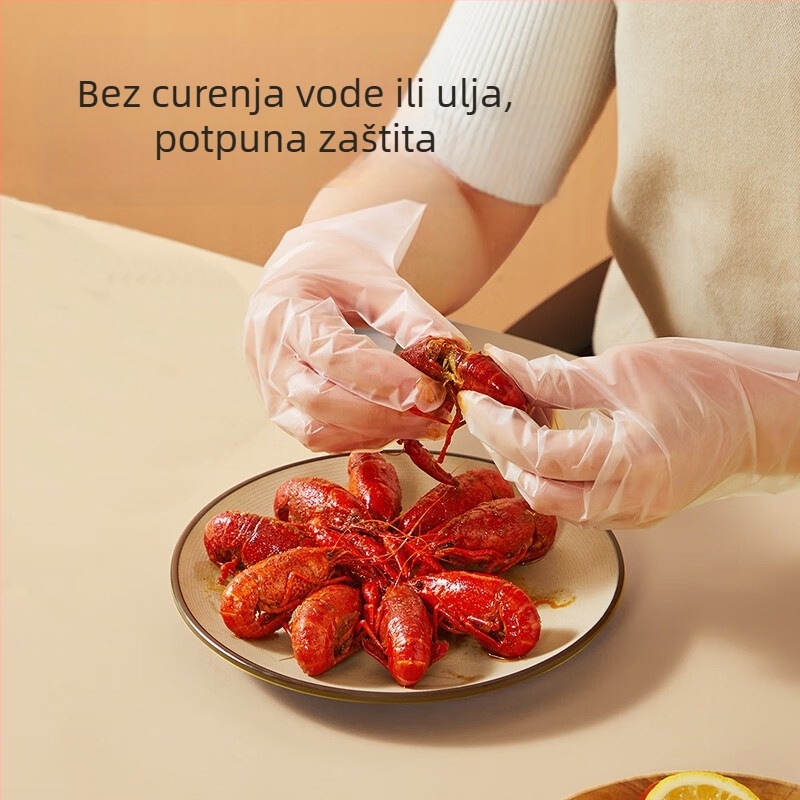 Jednokratne TPE rukavice, extra debele, otporne na prašinu, prozirne