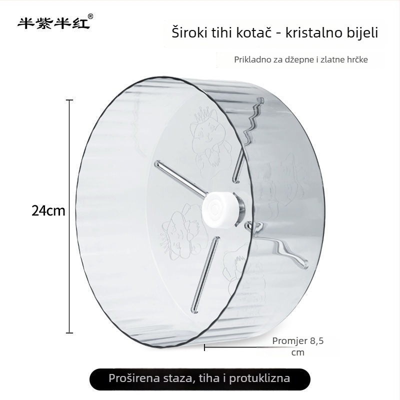 Trkaći kotačić za hrčke sa stalkom, tih PP materijal, za male kućne ljubimce