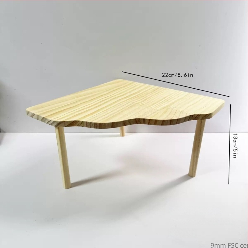 Dekoracija kaveza za hrčka od borovine – višestruko sklonište s dvostrukim valovitim stubištem