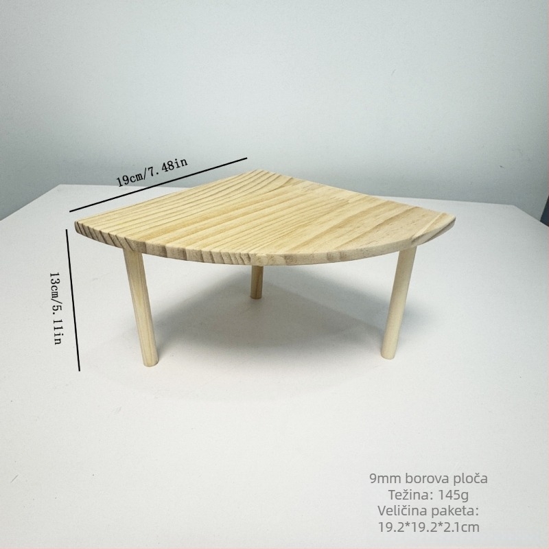 Dekoracija kaveza za hrčka od borovine – višestruko sklonište s dvostrukim valovitim stubištem