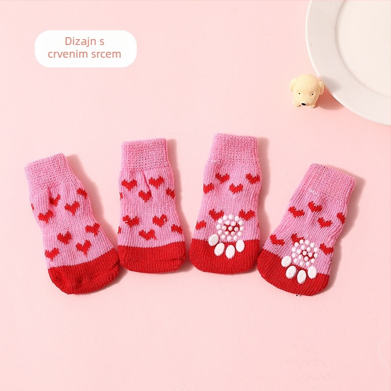 Protuklizne čarape za psa – univerzalne cipele za šape od TPE, zaštita od klizanja, model F98HHH955S8969