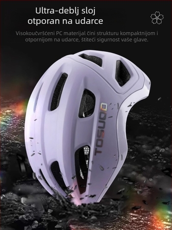 Kaciga za bicikl Captain Tas, Unisex odrasli, PS ovojnica + EPS pjena, S logom