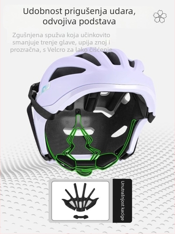 Kaciga za bicikl Captain Tas, Unisex odrasli, PS ovojnica + EPS pjena, S logom