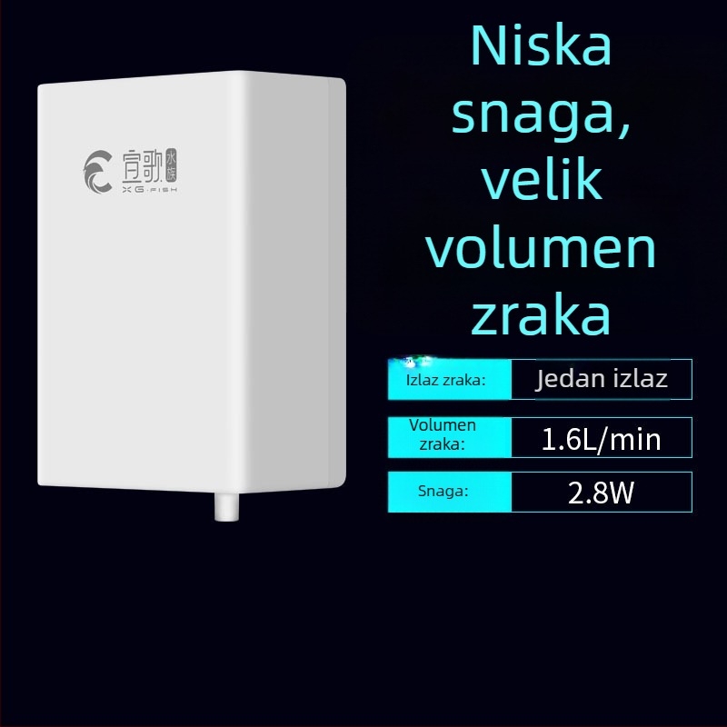 Song pumpa za kisik akvarij — tiho rada, AC napajanje, težina 0.185–0.315 kg