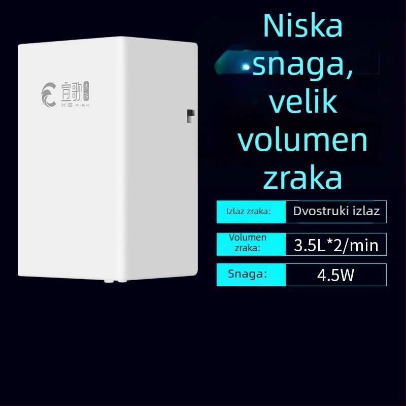 Song pumpa za kisik akvarij — tiho rada, AC napajanje, težina 0.185–0.315 kg