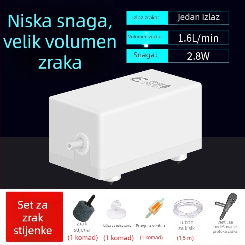Song pumpa za kisik akvarij — tiho rada, AC napajanje, težina 0.185–0.315 kg