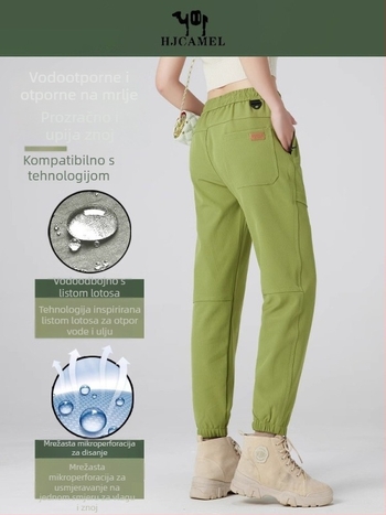 Unisex radne hlače za planinarenje i kampiranje, poliester, otporne na vjetar, proljeće/jesen