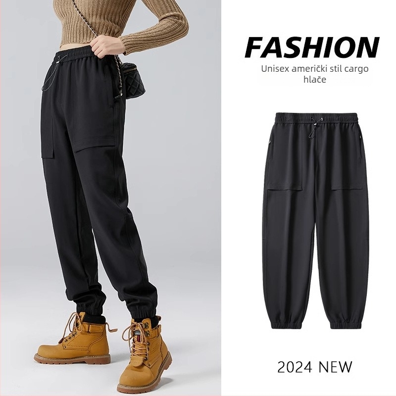 Unisex radne hlače za planinarenje i kampiranje, poliester, otporne na vjetar, proljeće/jesen