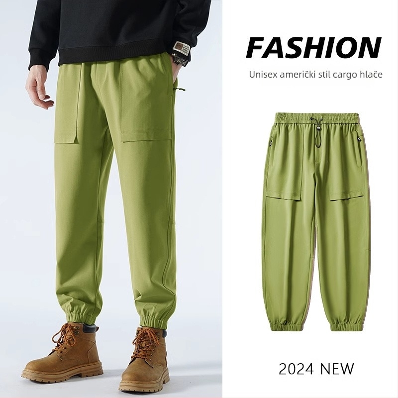 Unisex radne hlače za planinarenje i kampiranje, poliester, otporne na vjetar, proljeće/jesen