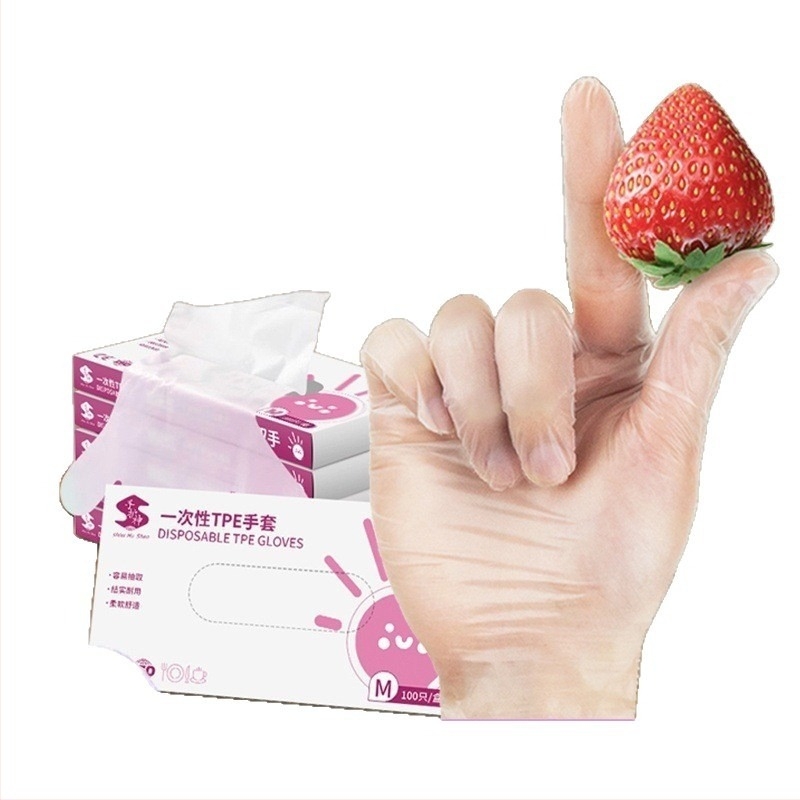 Rukavice za jednokratnu upotrebu, TPE, prehrambene kvalitete, nitril, debeli, vodootporne i otporne na ulje, za kuhinju