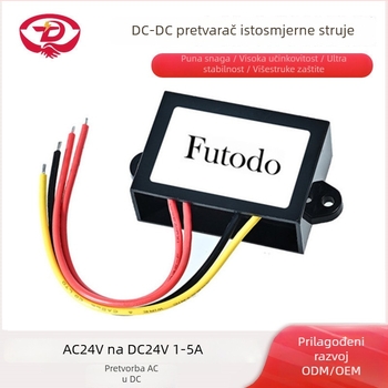 AC24V na DC24V pretvarački modul, izlaz DC24V, 1–5A, ulaz 17–40VAC, IP67, prekidačko napajanje