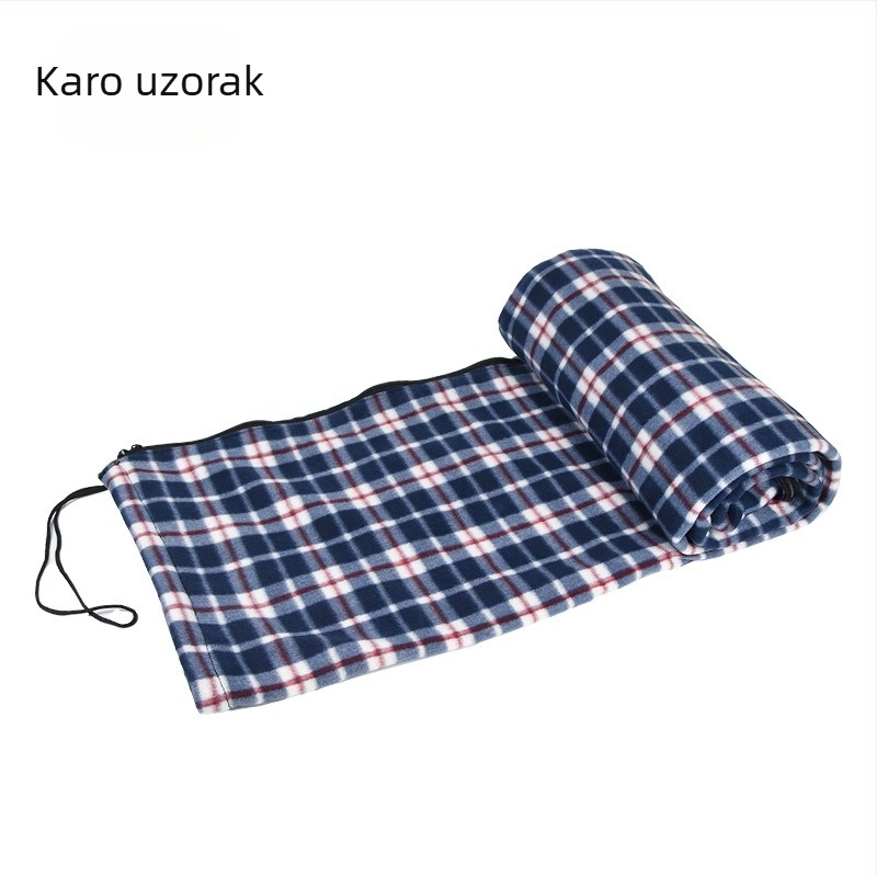 Liner za vreću za spavanje, četiri sezone, fleece tkanina, punjenje od polar fleece, stil omotnice, 600 g
