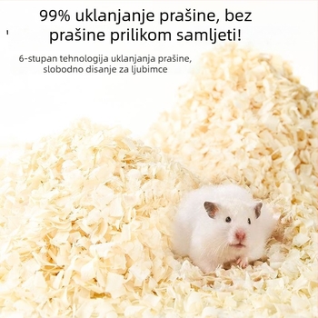 Posteljina od piljevine za male životinje i ptice; bez prašine, upijajuća, za sve sezone