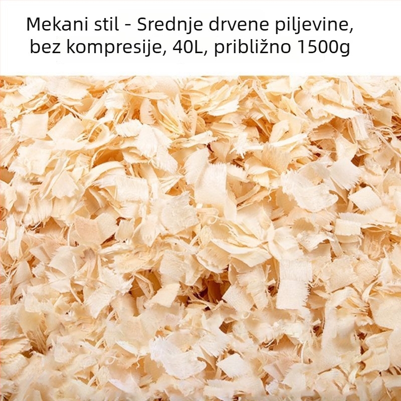 Posteljina od piljevine za male životinje i ptice; bez prašine, upijajuća, za sve sezone