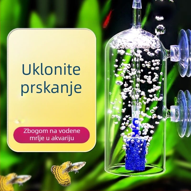 Pumpa za kisik u akvariju i difuzor s prozirnim staklom — Napajanje: priključeno na mrežu, Marka: Other, Uvoz: Ne