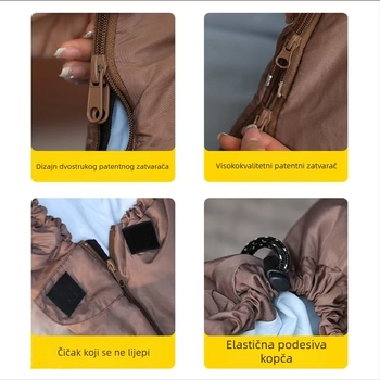 Spavaći vreć za odrasle, sve sezone, stil mumije, punilo od šupljeg pamuka, podstava od poliestera