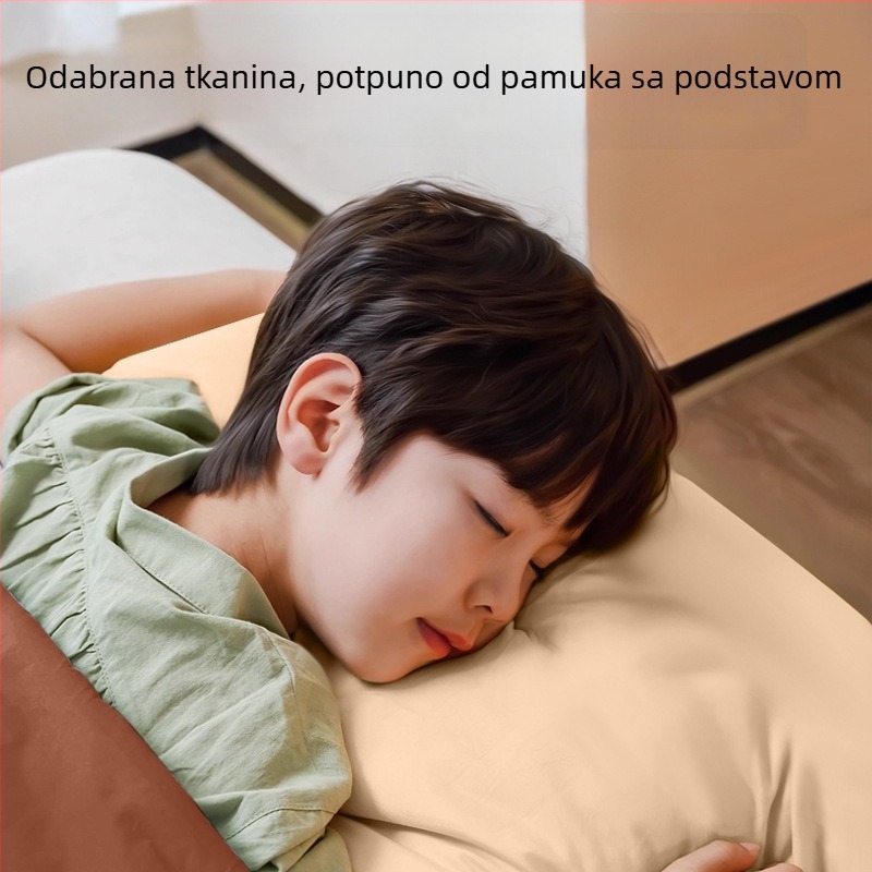 Dječja vreća za spavanje za sve sezone, omotački stil, punilo od imitacije svile i pamuka, materijal proljetni pongee, težina 2600 g