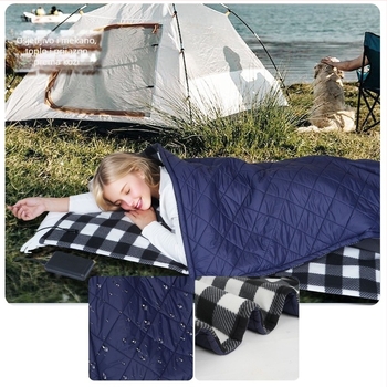 Električna deka za kampiranje s napajanjem iz vozila, 5V, 10W, 5 postavki grijanja, sintetičko vlakno