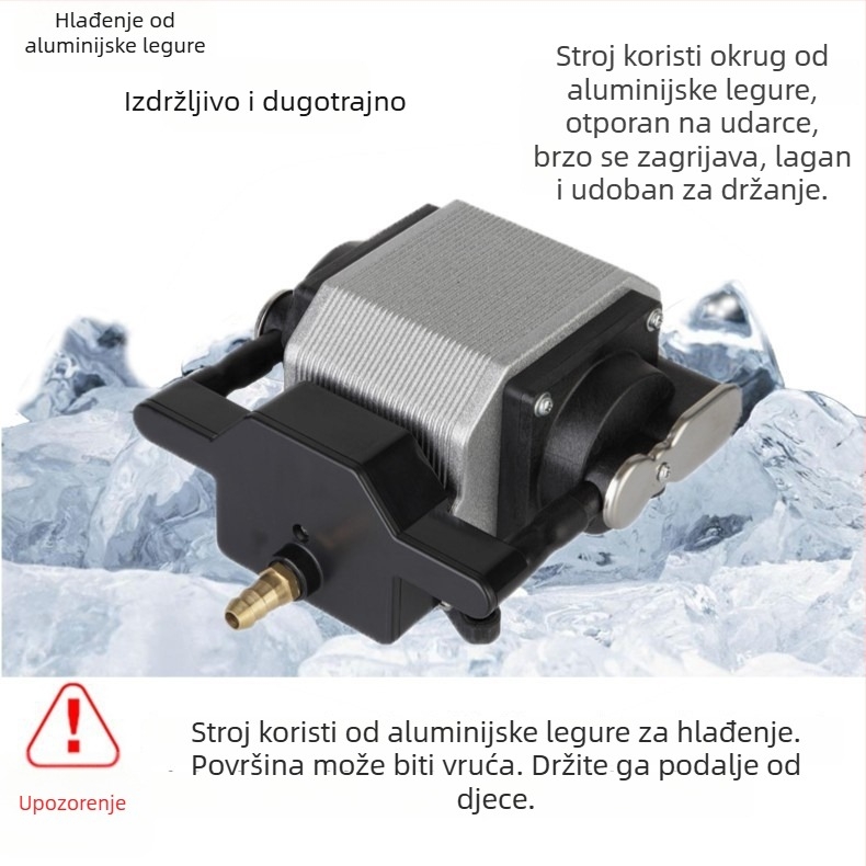 Risheng AP30/50/80 pumpa za kisik u akvariju, tiha, 2 kg, bez uvoza