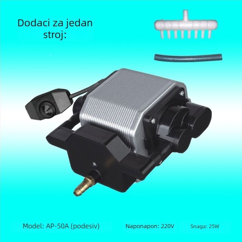 Risheng AP30/50/80 pumpa za kisik u akvariju, tiha, 2 kg, bez uvoza