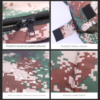 Spavaća vreća s pačjim perjem za kampiranje – omotački stil, tkanina: najlonska, podstava: Chunya Spinning, težina: 3000 g