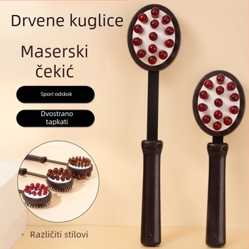 Ručni dvostrani masažni čekić za zdravlje i fitness; plastično kućište, 210 g, dizajn obiteljskog tipa, prilagodljivo