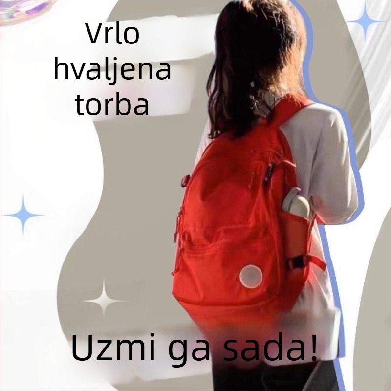 Unisex platneni ruksak za svakodnevnu upotrebu, stil rekreacijskog putovanja, jednostavan uzorak