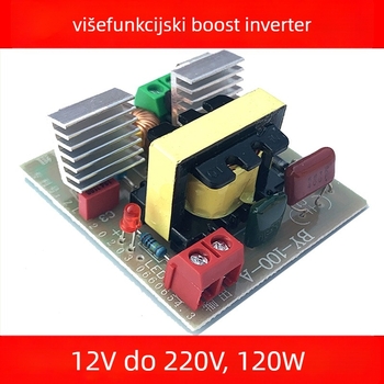 DC-AC baterijski invertor 12V na 220V, 120W, prekidno napajanje za vanjsku rasvjetu u nuždi