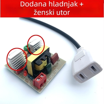 DC-AC baterijski invertor 12V na 220V, 120W, prekidno napajanje za vanjsku rasvjetu u nuždi