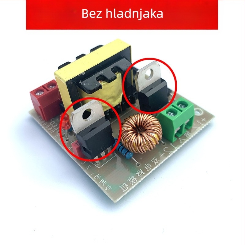 DC-AC baterijski invertor 12V na 220V, 120W, prekidno napajanje za vanjsku rasvjetu u nuždi