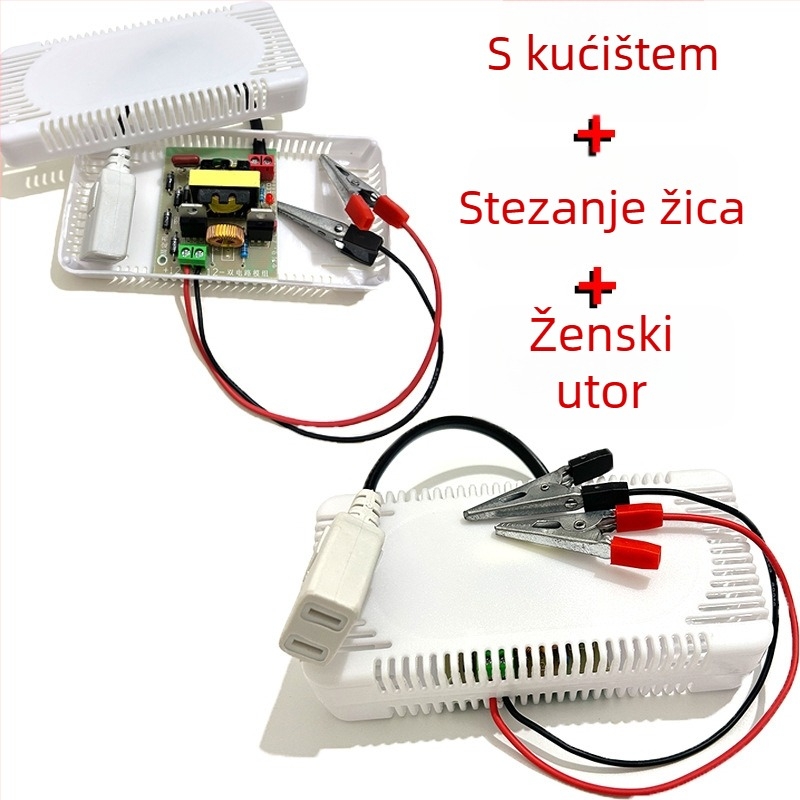 DC-AC baterijski invertor 12V na 220V, 120W, prekidno napajanje za vanjsku rasvjetu u nuždi