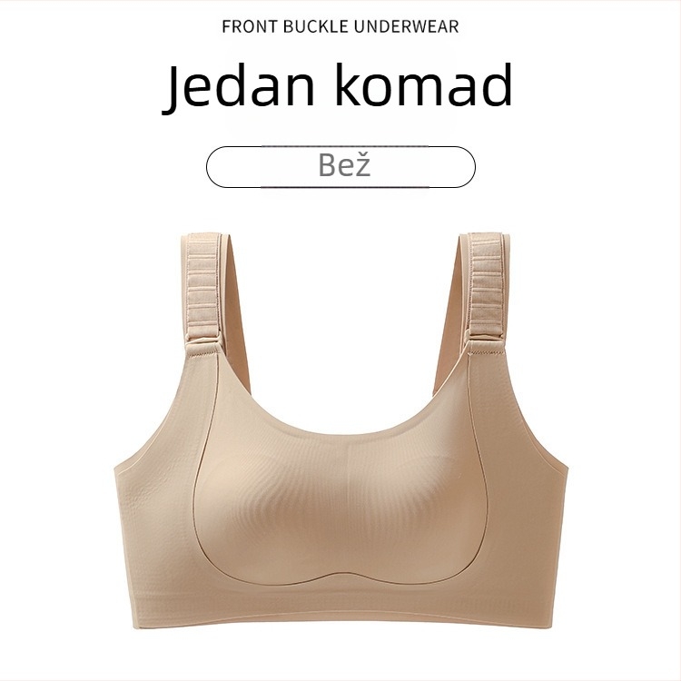Sutien s punim košaricama za veliki bust – bez šavova, lift-up, najlon, ultra-tanke oblikovane košarice, straga četiri reda kukica, fiksne dvostruke naramenice