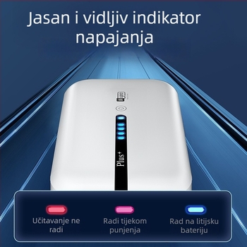 Pumpa za kisik za akvarij s litijskom baterijom, ponovno punjiva, tiho rada, za kućnu i vanjsku upotrebu, 0,5 kg