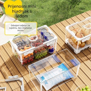 Prijenosna kutija za hranu – skladištenje i očuvanje svježine (Materijal: plastika za hranu; Značajke: prijenosno, skladištenje, očuvanje svježine)